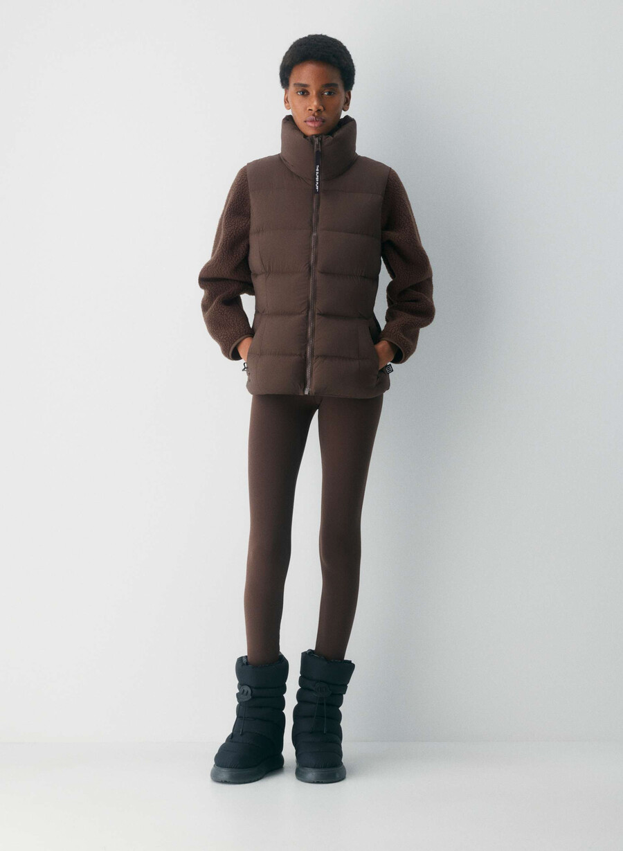 the supersnug puff vest - climatte rich mocha brown