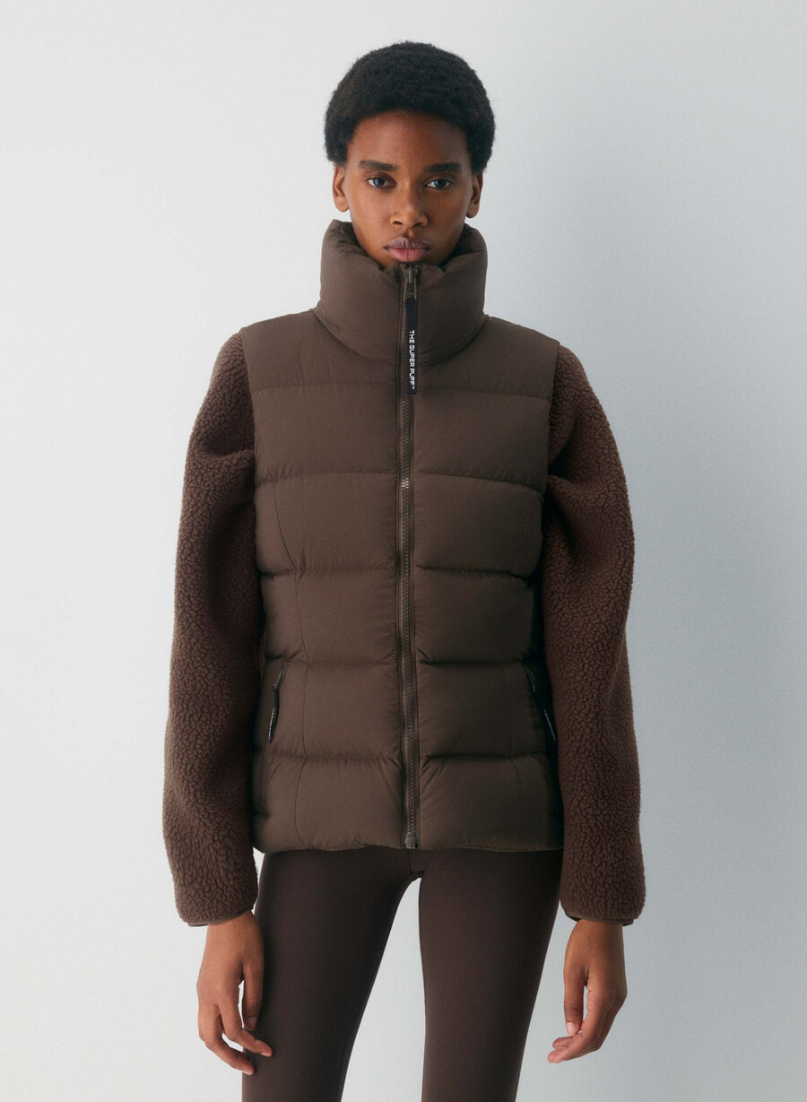 the supersnug puff vest - climatte rich mocha brown