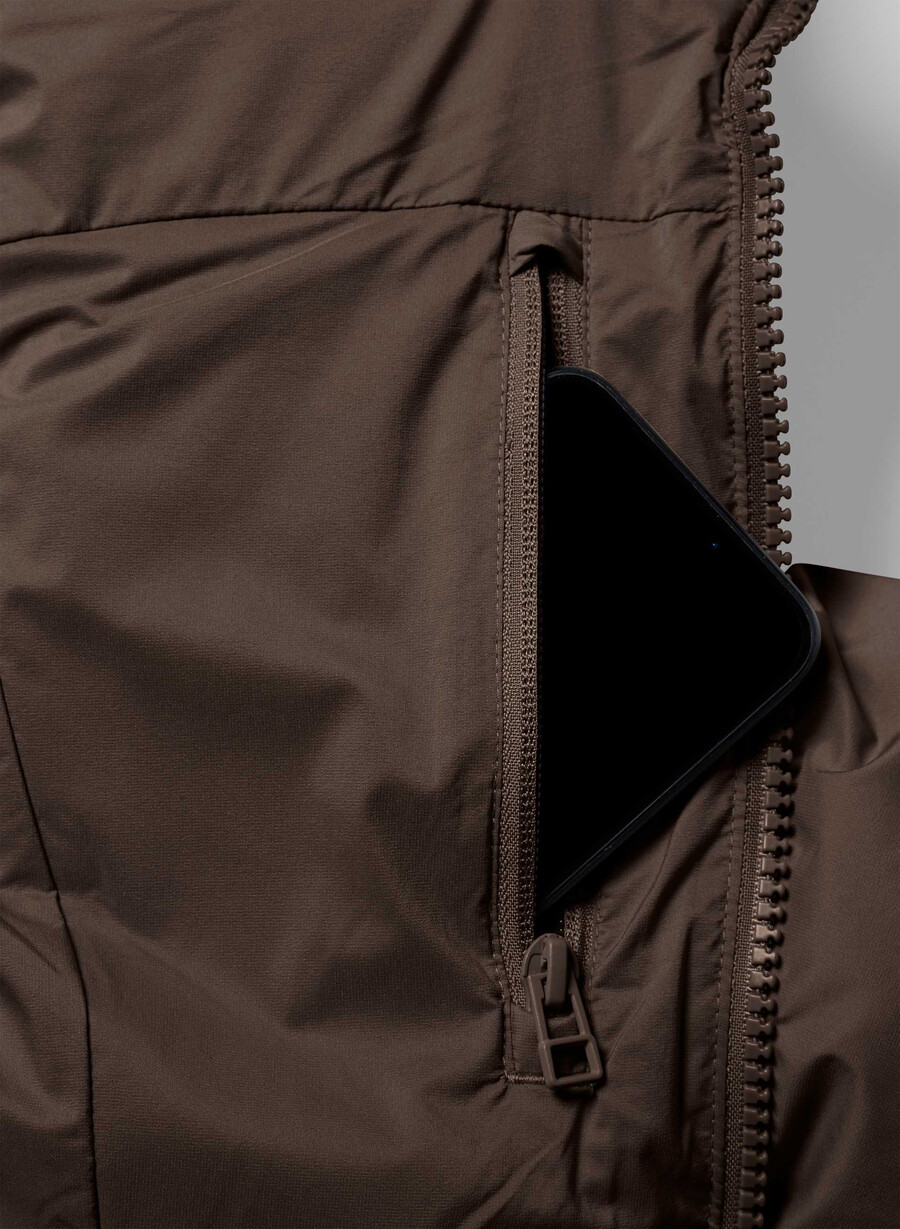 the supersnug puff vest - climatte rich mocha brown