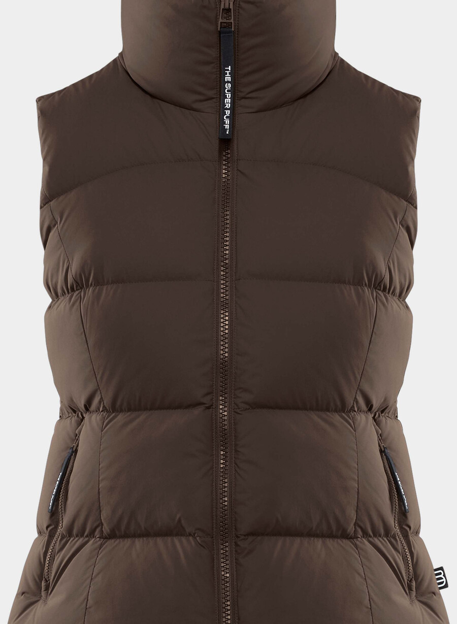 the supersnug puff vest - climatte rich mocha brown