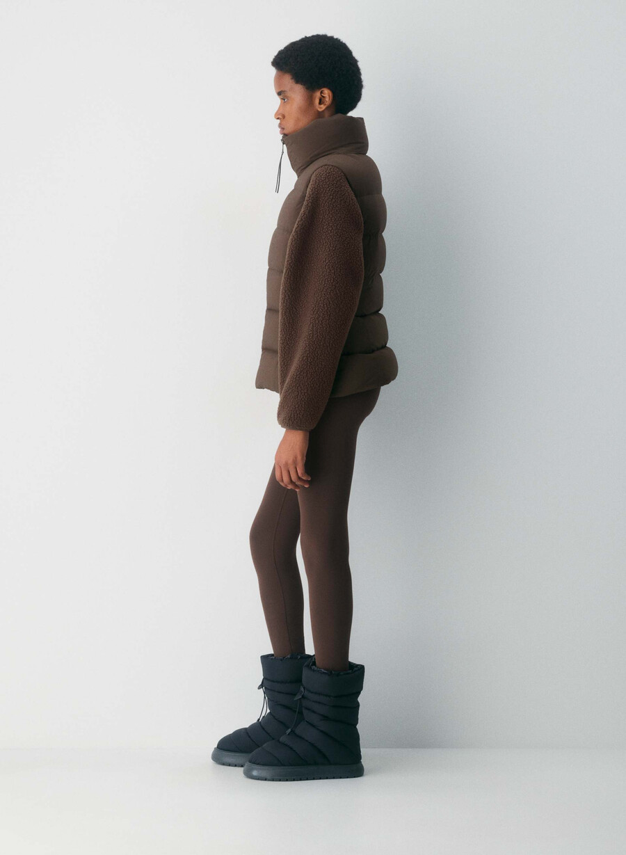 the supersnug puff vest - climatte rich mocha brown