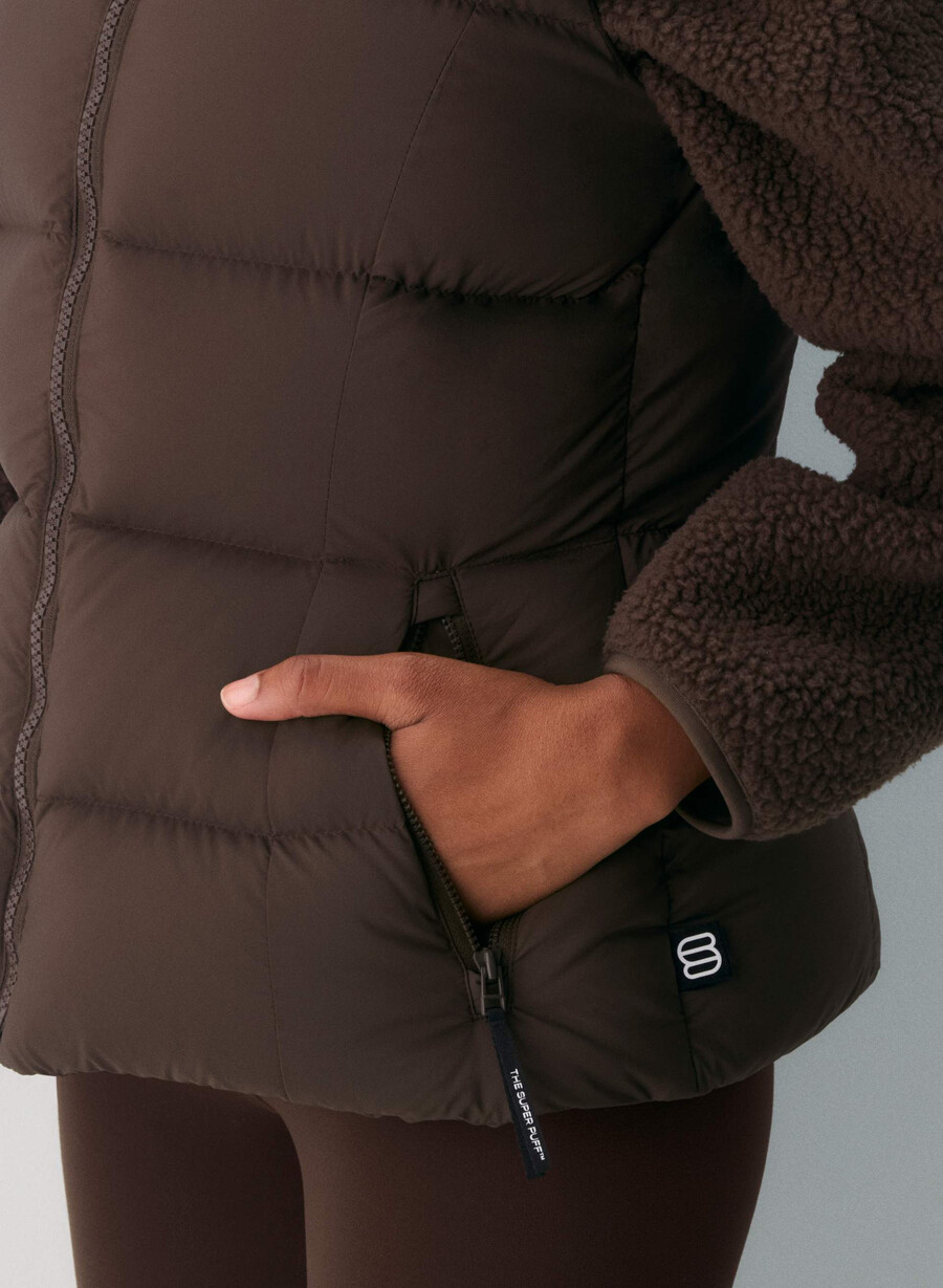 the supersnug puff vest - climatte rich mocha brown