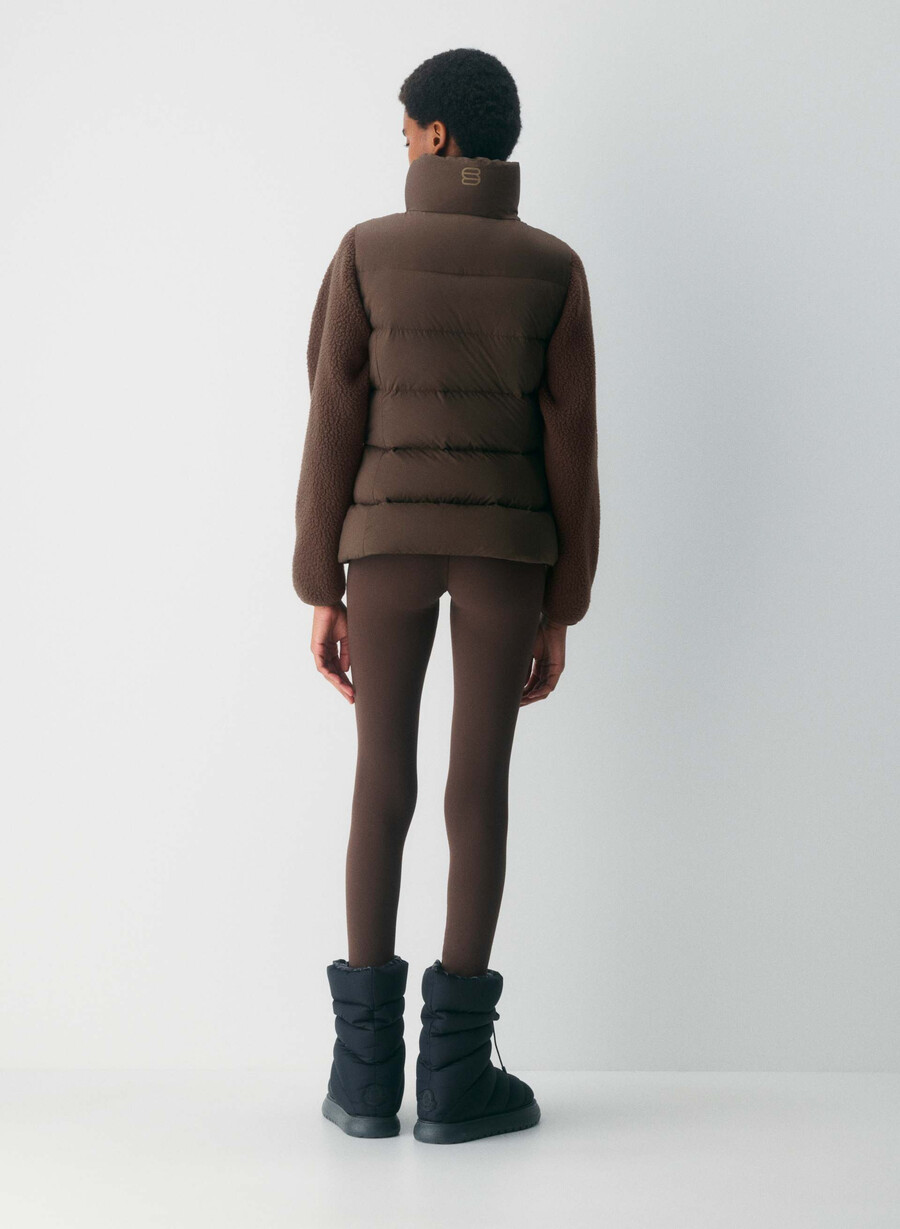 the supersnug puff vest - climatte rich mocha brown