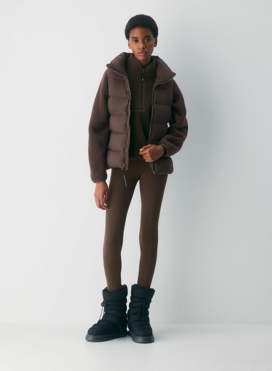 the supersnug puff vest - climatte rich mocha brown