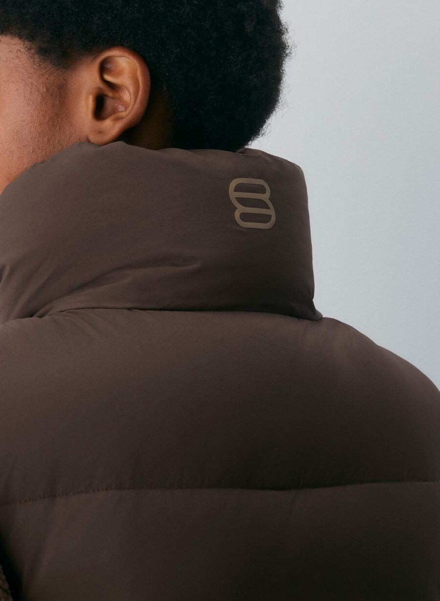 the supersnug puff vest - climatte rich mocha brown