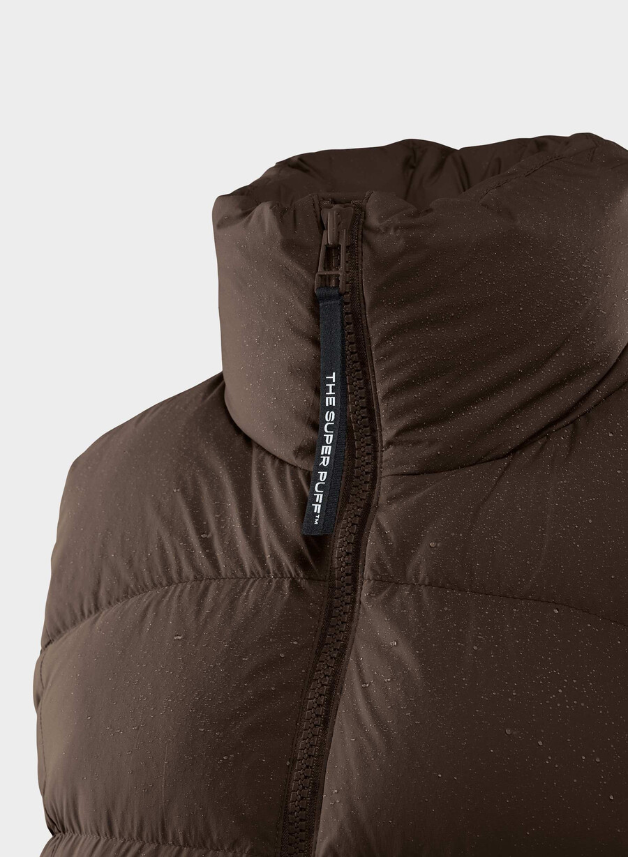 the supersnug puff vest - climatte rich mocha brown