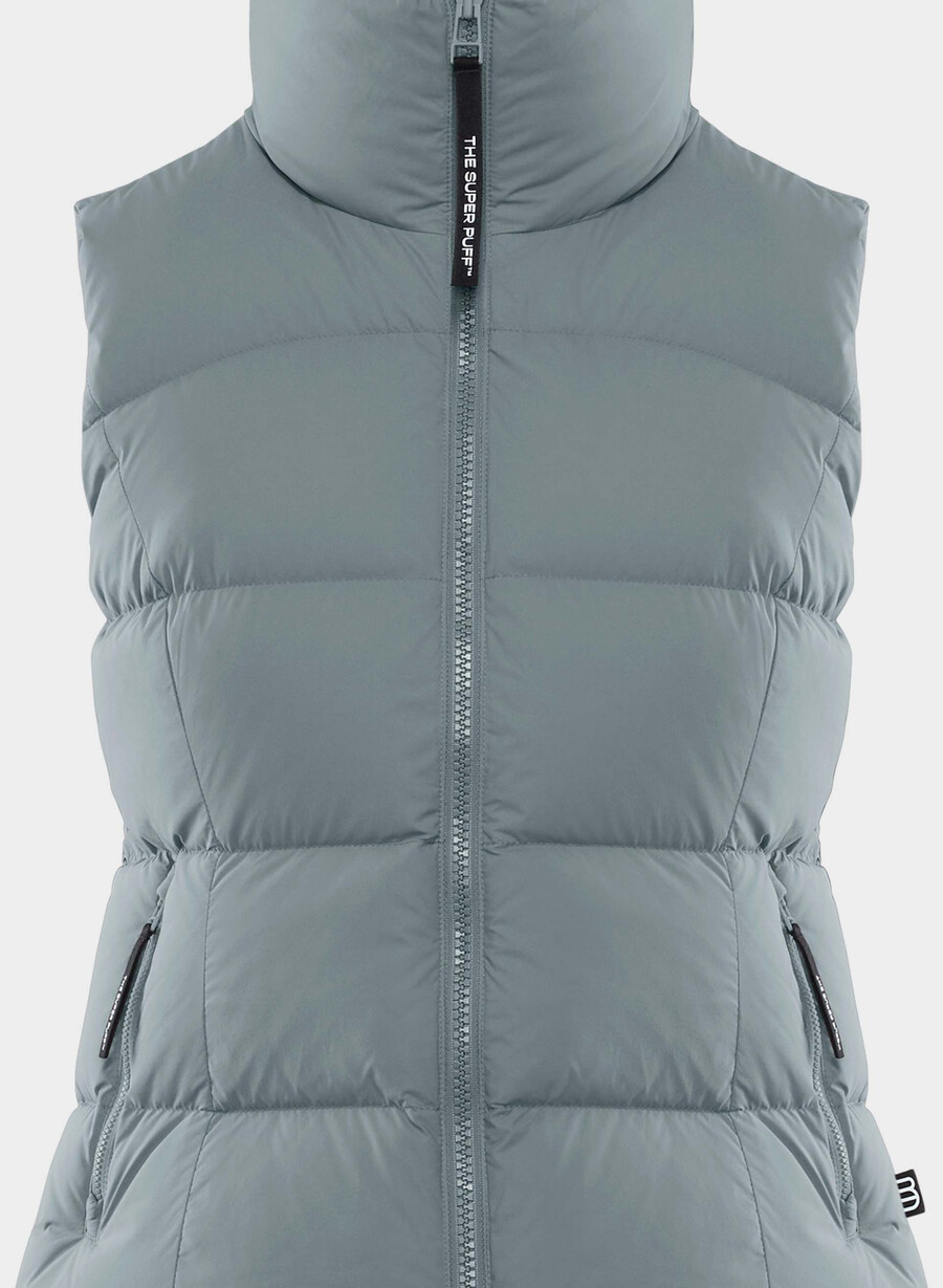 the supersnug puff vest - climatte slab blue