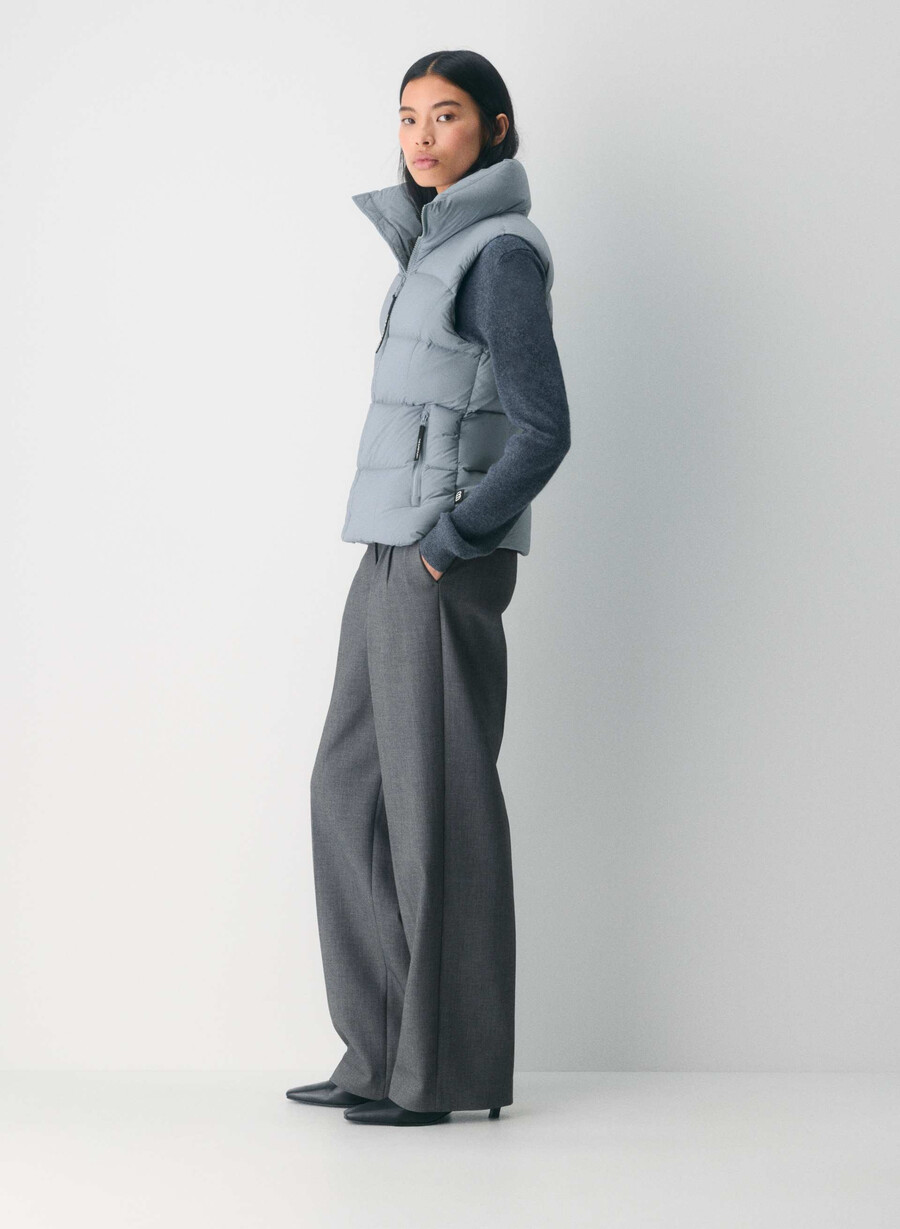 the supersnug puff vest - climatte slab blue