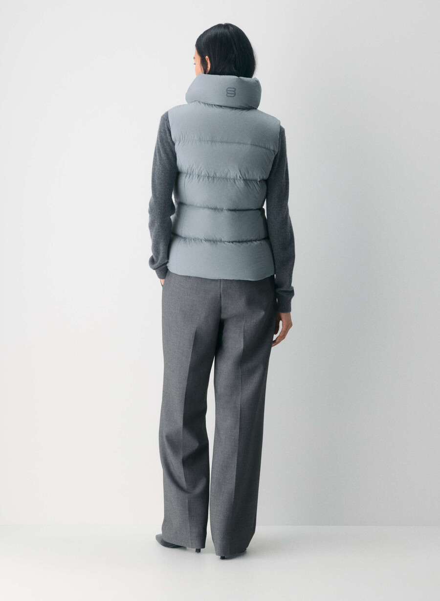 the supersnug puff vest - climatte slab blue