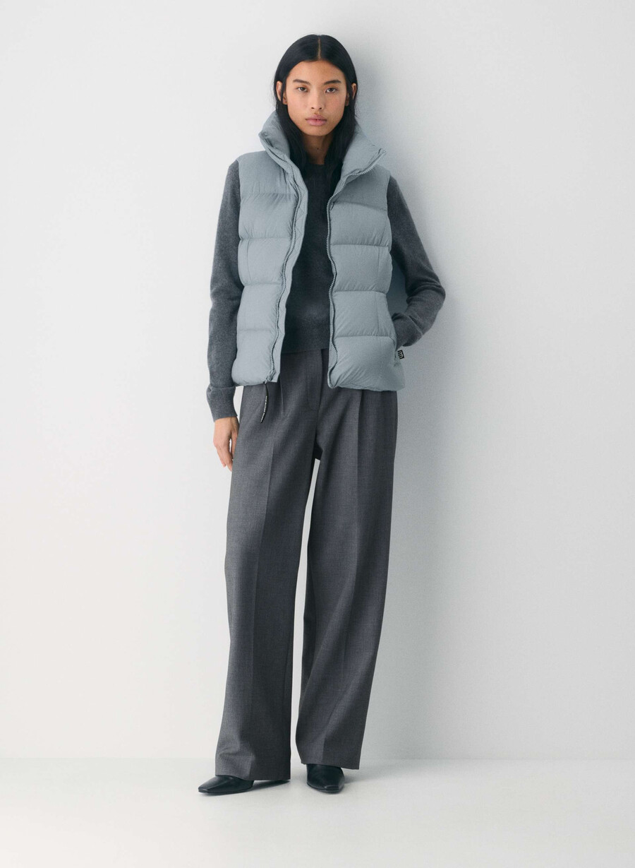 the supersnug puff vest - climatte slab blue