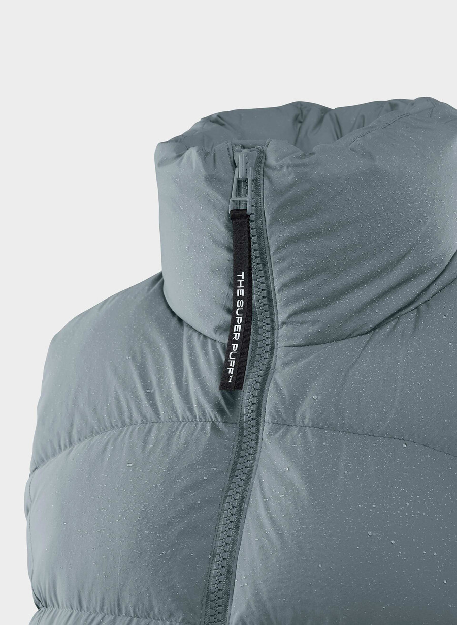 the supersnug puff vest - climatte slab blue