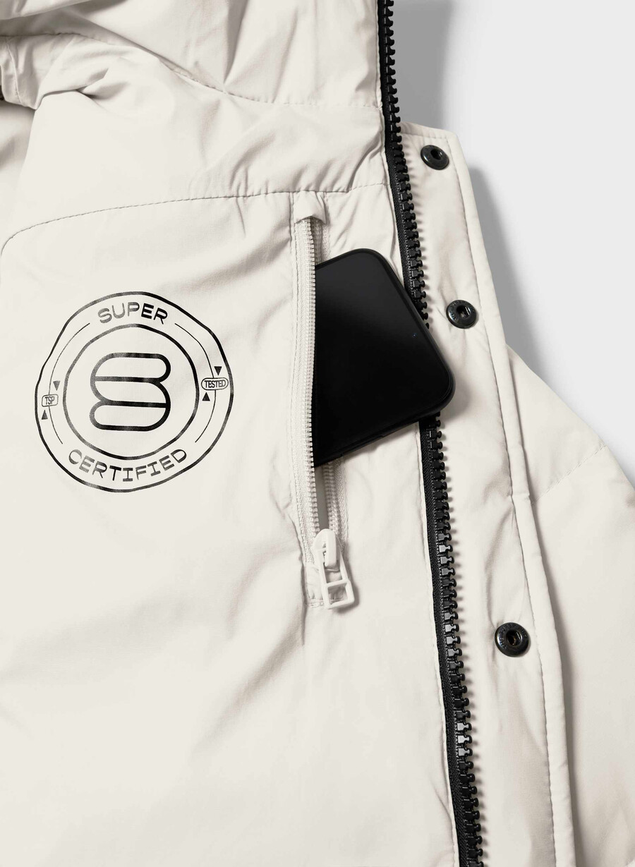 the superpuff lohip vest - climatte matte pearl
