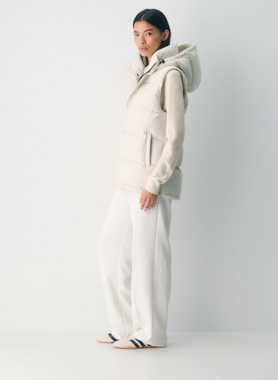 the superpuff lohip vest - climatte matte pearl