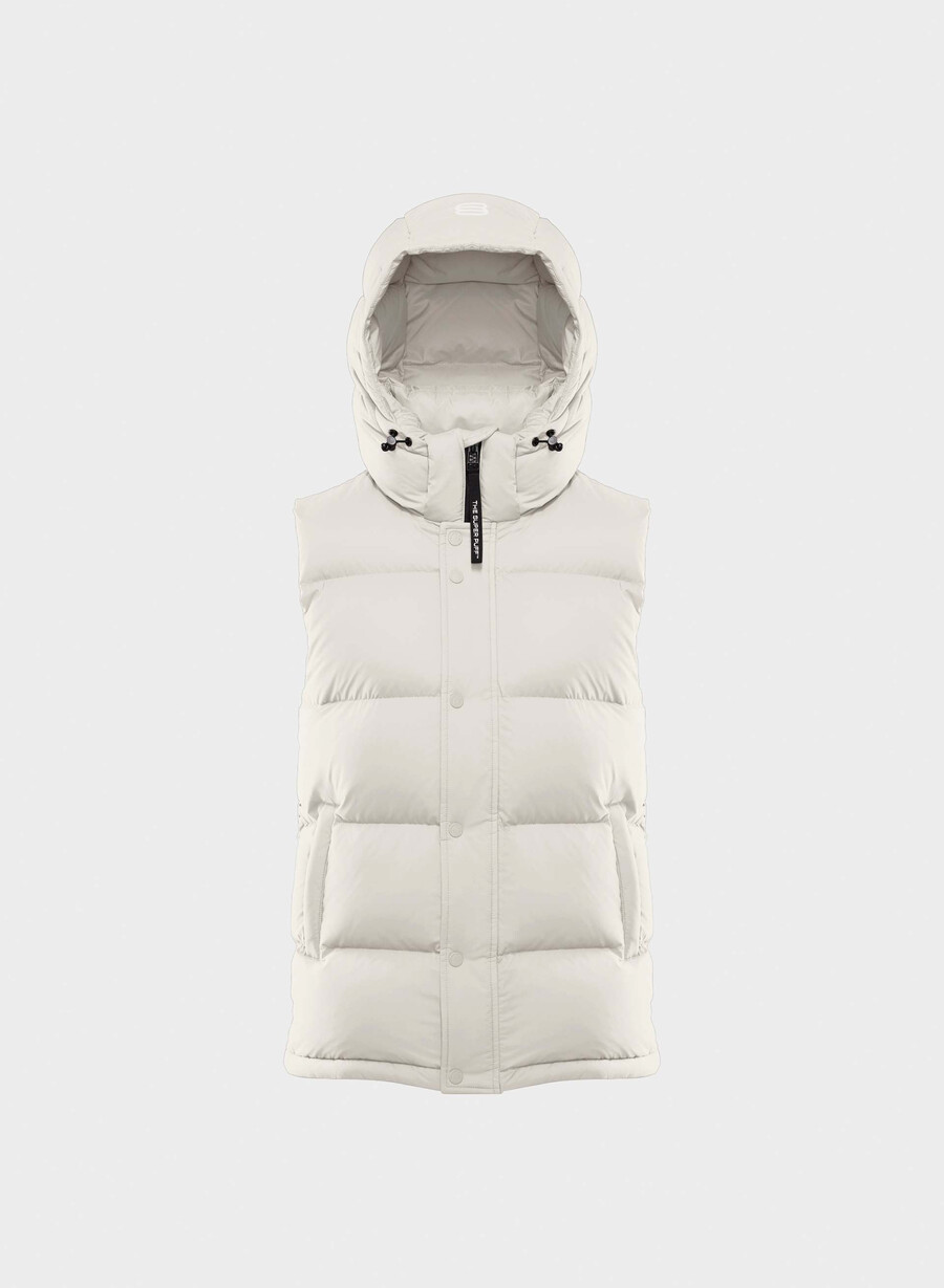 the superpuff lohip vest - climatte matte pearl
