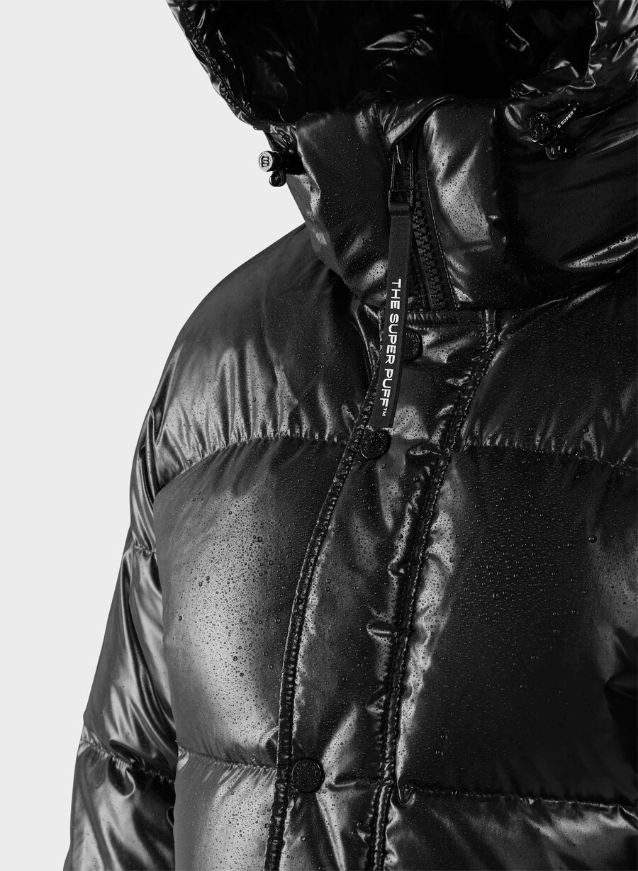 the superpuff xtrashorty - hi-gloss black