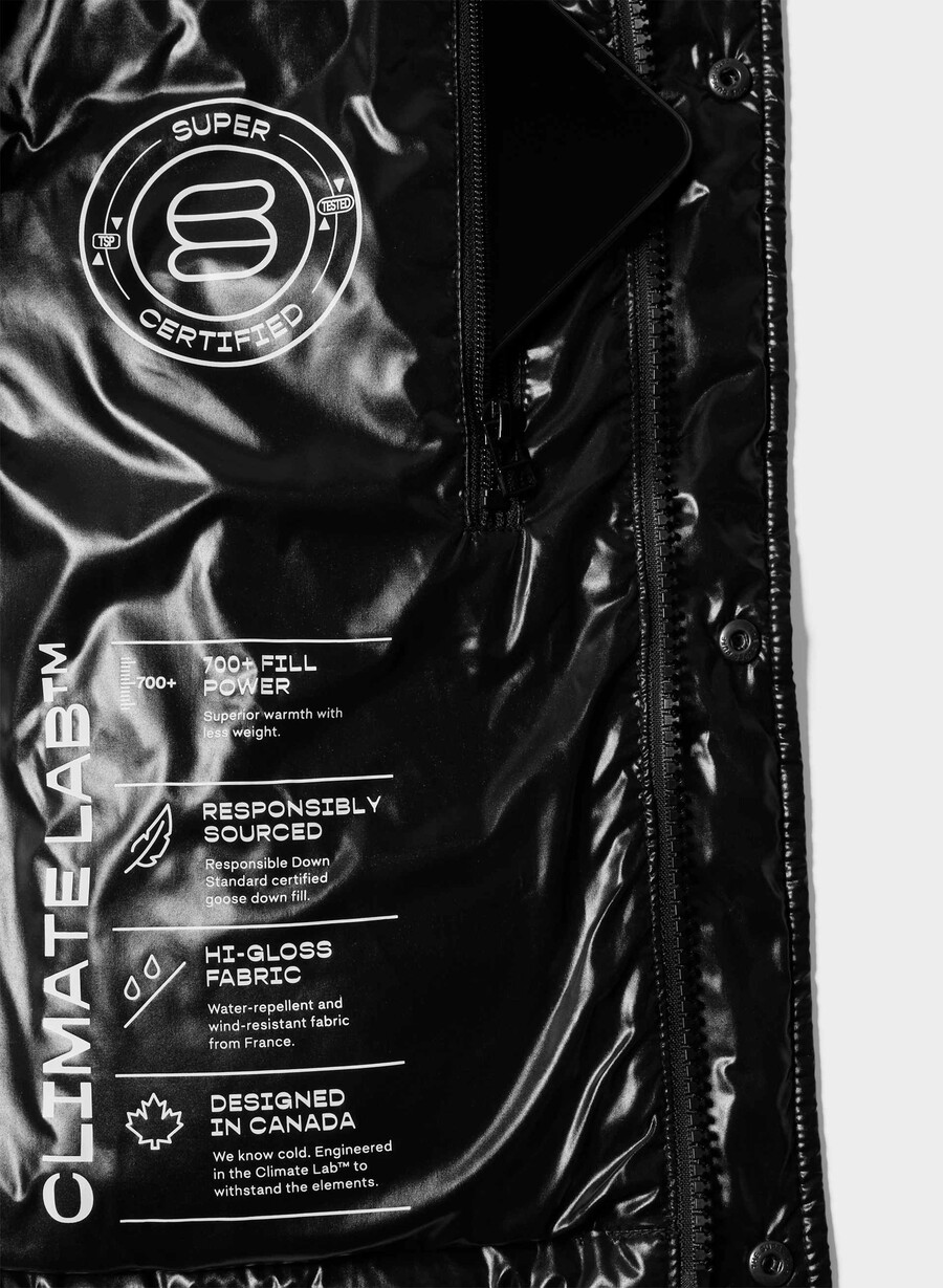 the superpuff xtrashorty - hi-gloss black