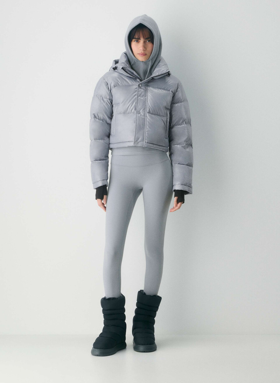 the superpuff xtrashorty - hi-gloss moon dust grey