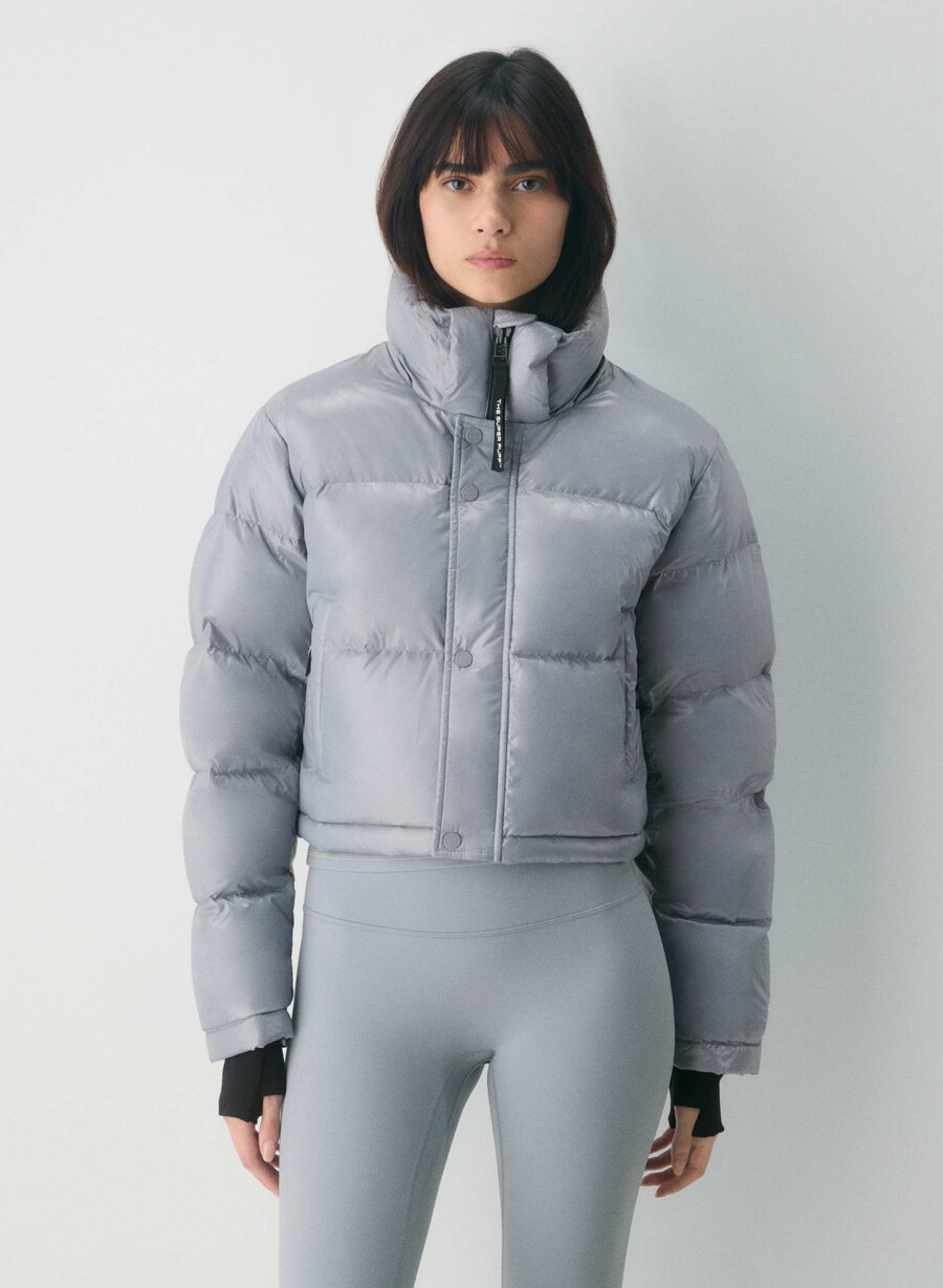 the superpuff xtrashorty - hi-gloss moon dust grey