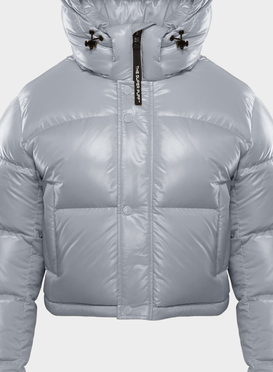 the superpuff xtrashorty - hi-gloss moon dust grey