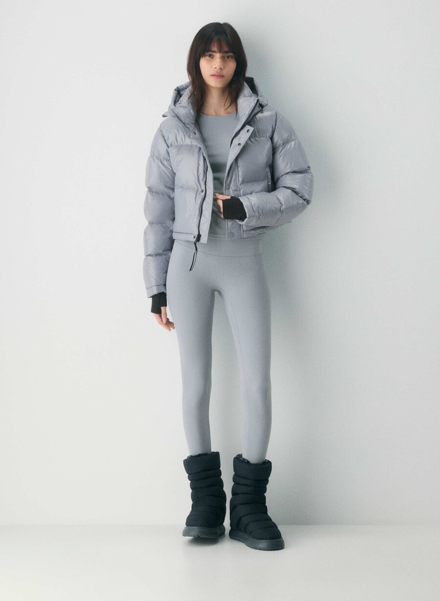 the superpuff xtrashorty - hi-gloss moon dust grey