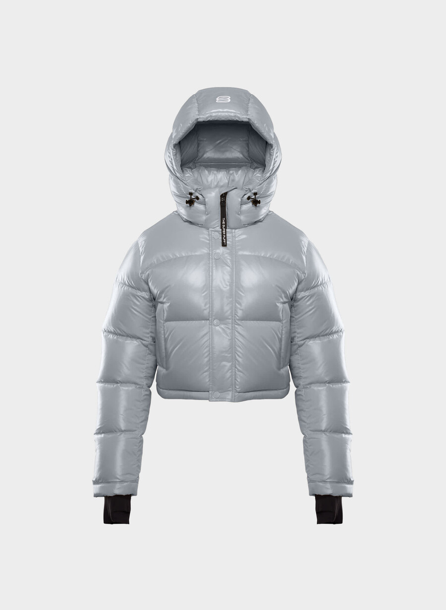 the superpuff xtrashorty - hi-gloss moon dust grey